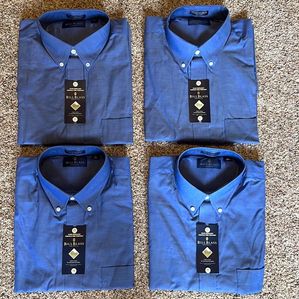 Bill Blass Premium Long Sleeve Dress Shirts